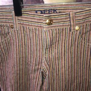 Peek brand multi colored straight jeans